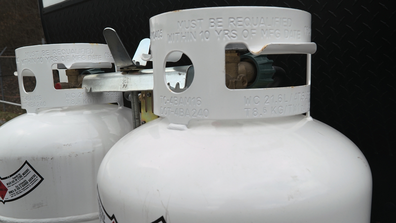 20 pound propane tank