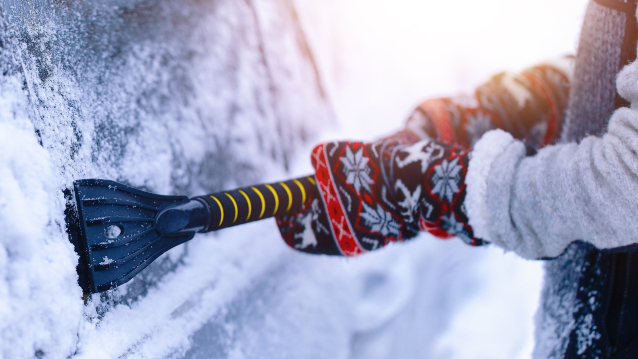 car window frozen