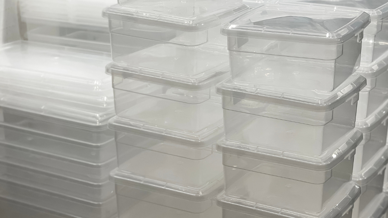 clear bins