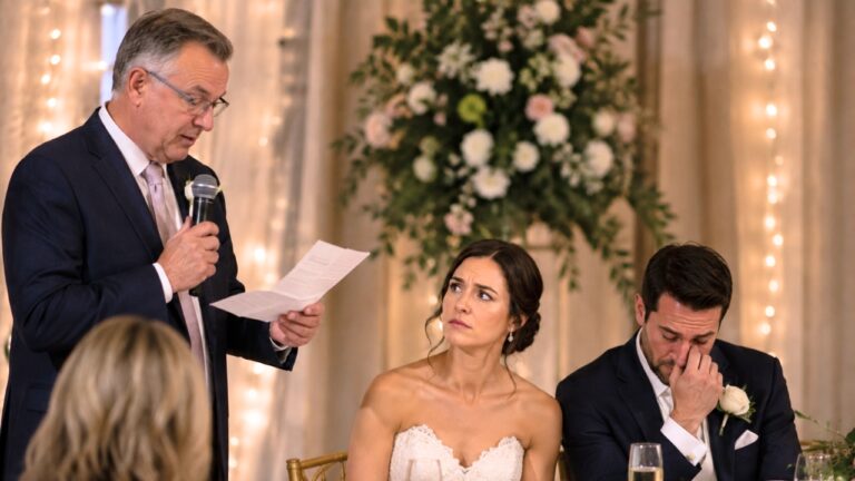 Bride Says Her Dad Told a Bathroom Story During His Wedding Speech — Then Said She Owed Him an Apology