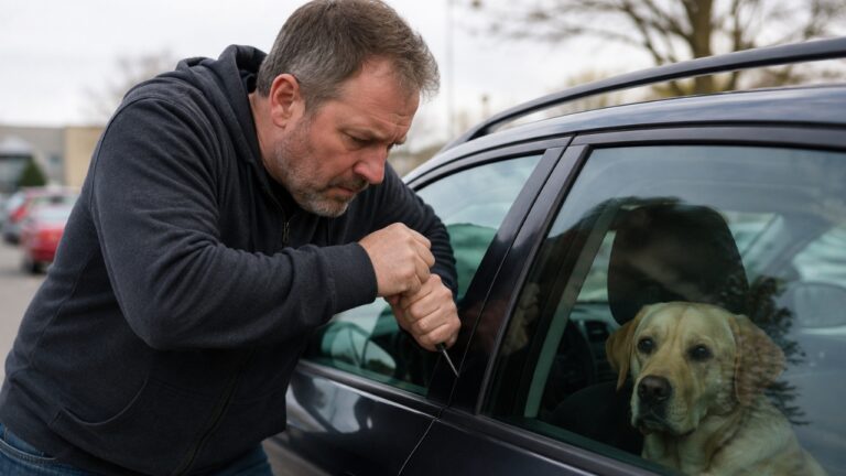 Wife’s Dad Broke Into a Car and Took Someone’s Dog — Then His Son-in-Law Finally Called Police