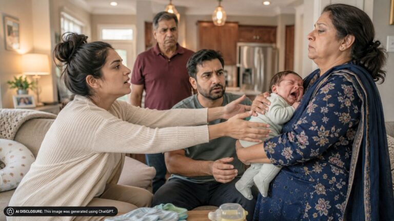 MIL Refused to Hand the Crying Newborn Back for Feeding — Then the New Mom Demanded the Baby Back and Got Him
