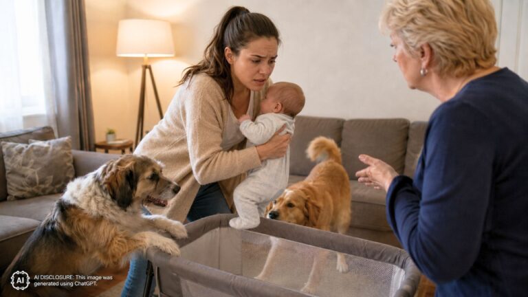 Her MIL Kept Two Untrained Dogs Around the Baby Against Her Wishes — Then She Told Her No More Unsupervised Visits