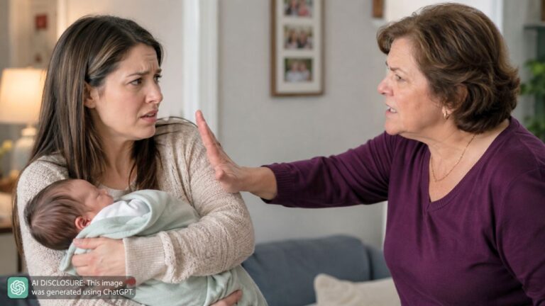 Mother-in-Law Shoved Her While She Was Holding Their Newborn — Then the New Mom Refused to See Her Again Until She Took Accountability
