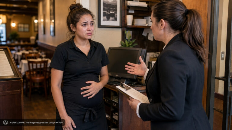 Her Boss Fired the New Server the Day After Learning She Was Pregnant — Then She Filed a Charge and the Restaurant Settled